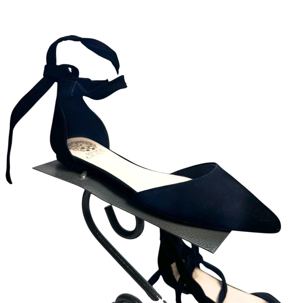 Vince Camuto Black Pointed Toe Ballet Flats Size 7.5